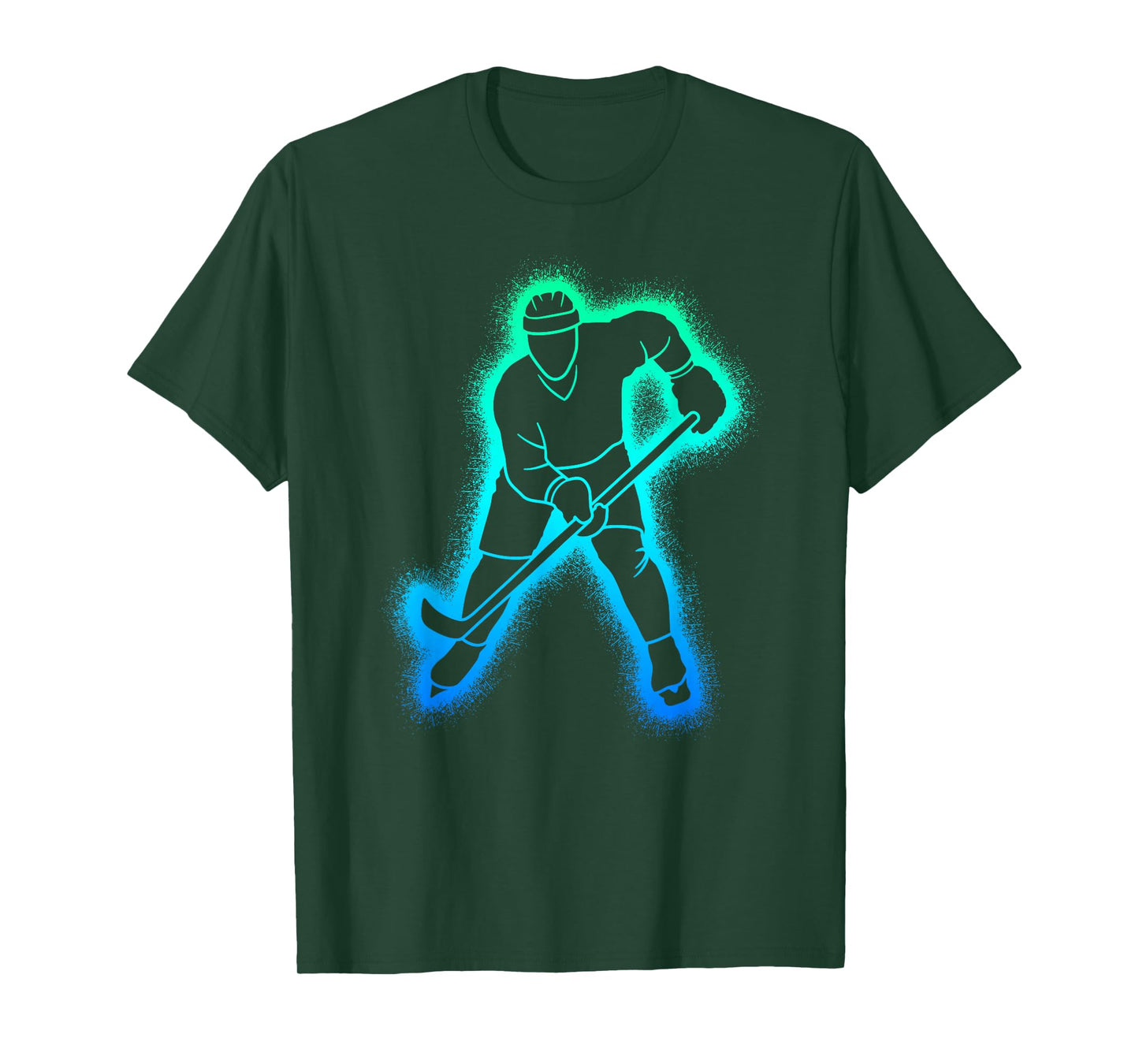 Hockey Player Kids Men Boys Ice Hockey T-Shirt