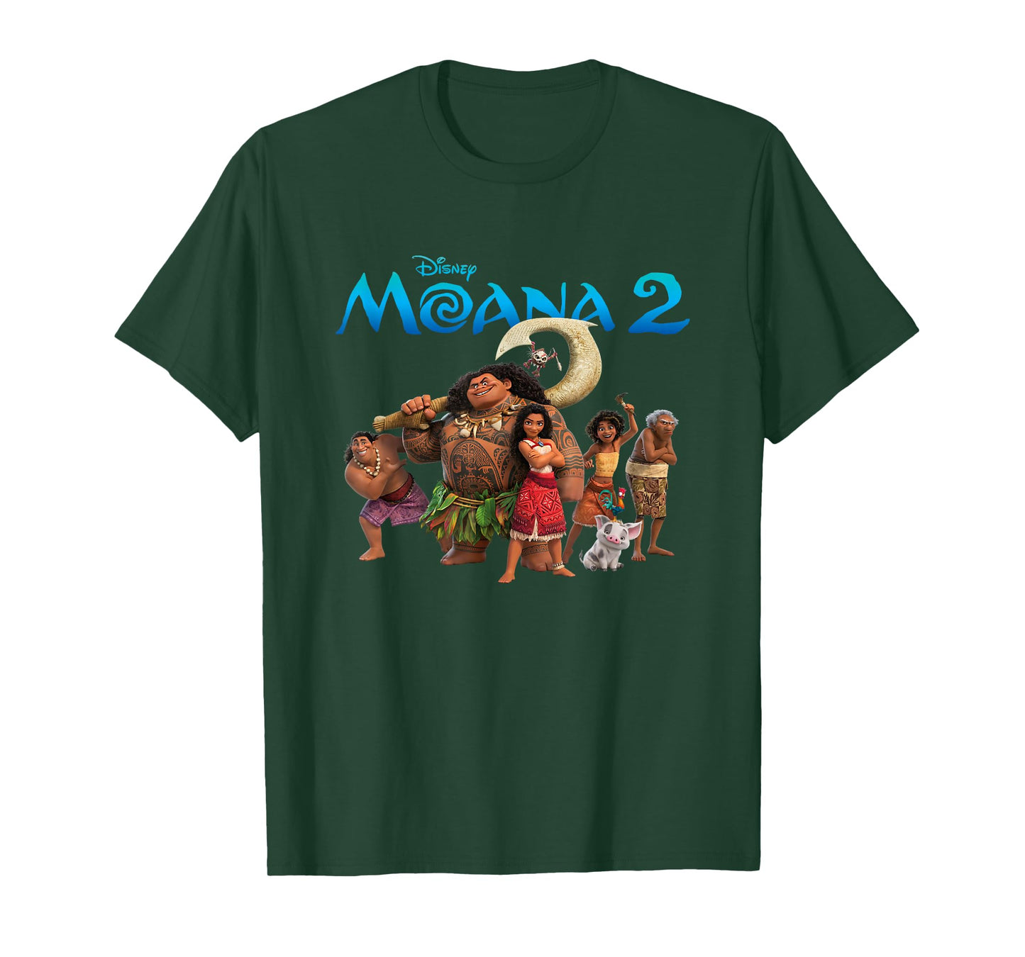 Disney Moana 2 Oceania Adventure Big Crew Panel T-Shirt