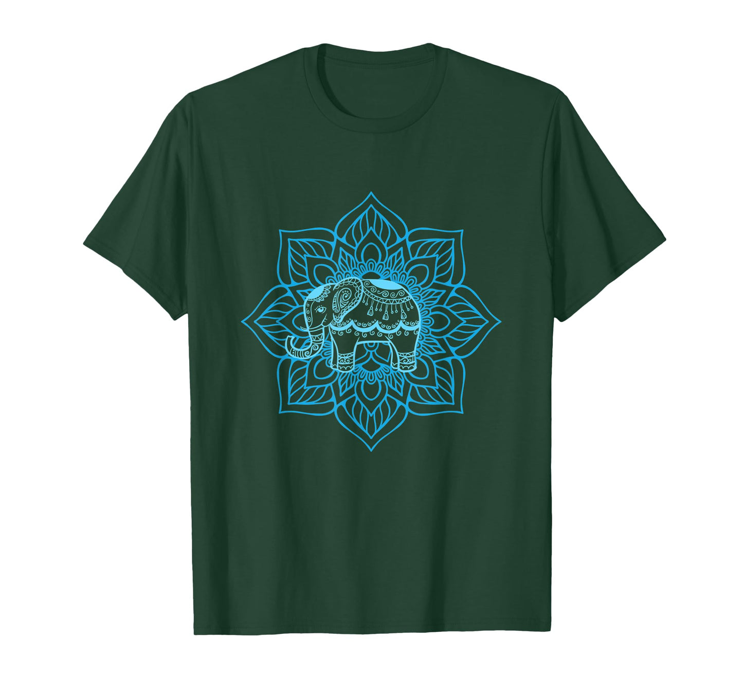 Water Elephant Mandala | Spiritual New Age Buddhist Yoga T-Shirt