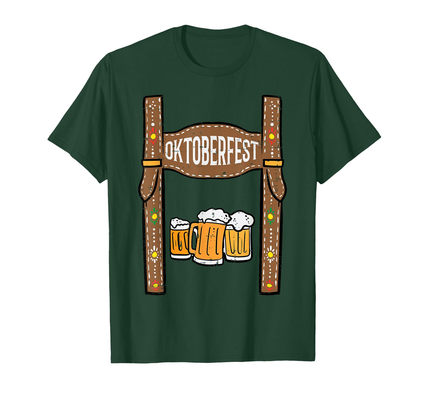 Oktoberfest Lederhosen Costume German Bavarian Festival Men T-Shirt