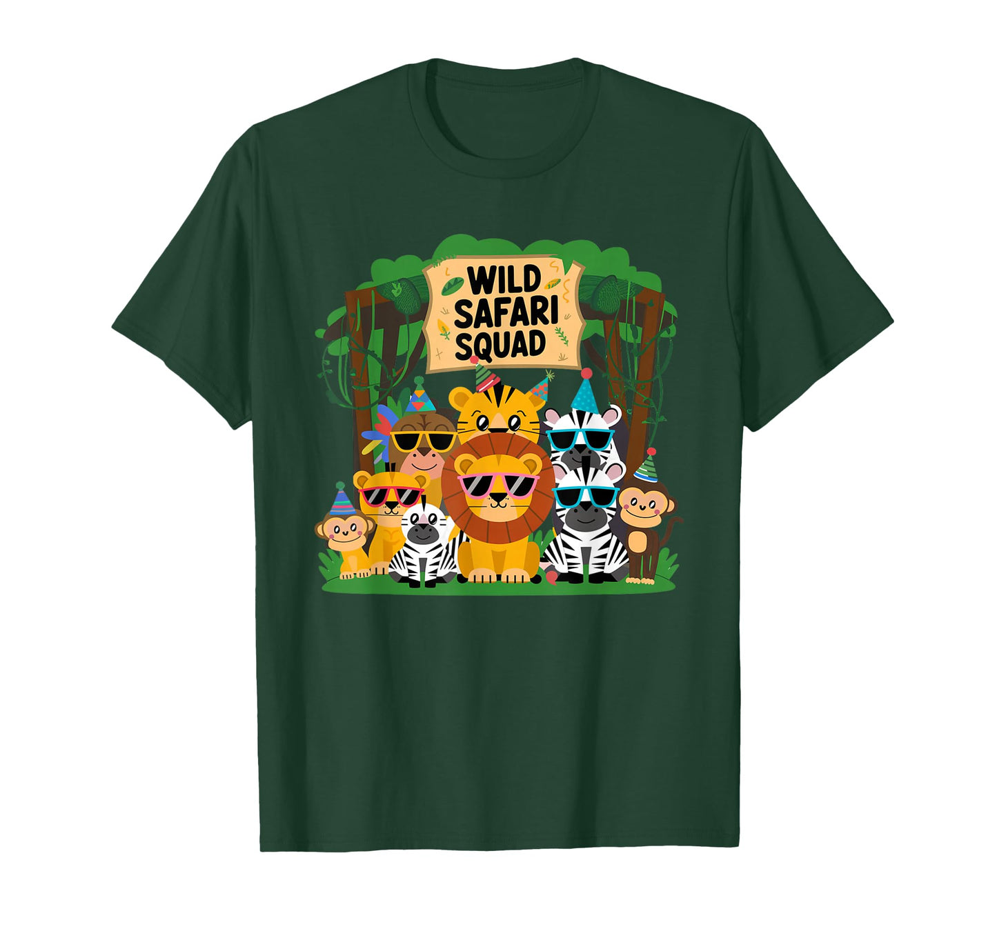 Safari Squad Party Tee for Kids Birthday T-Shirt