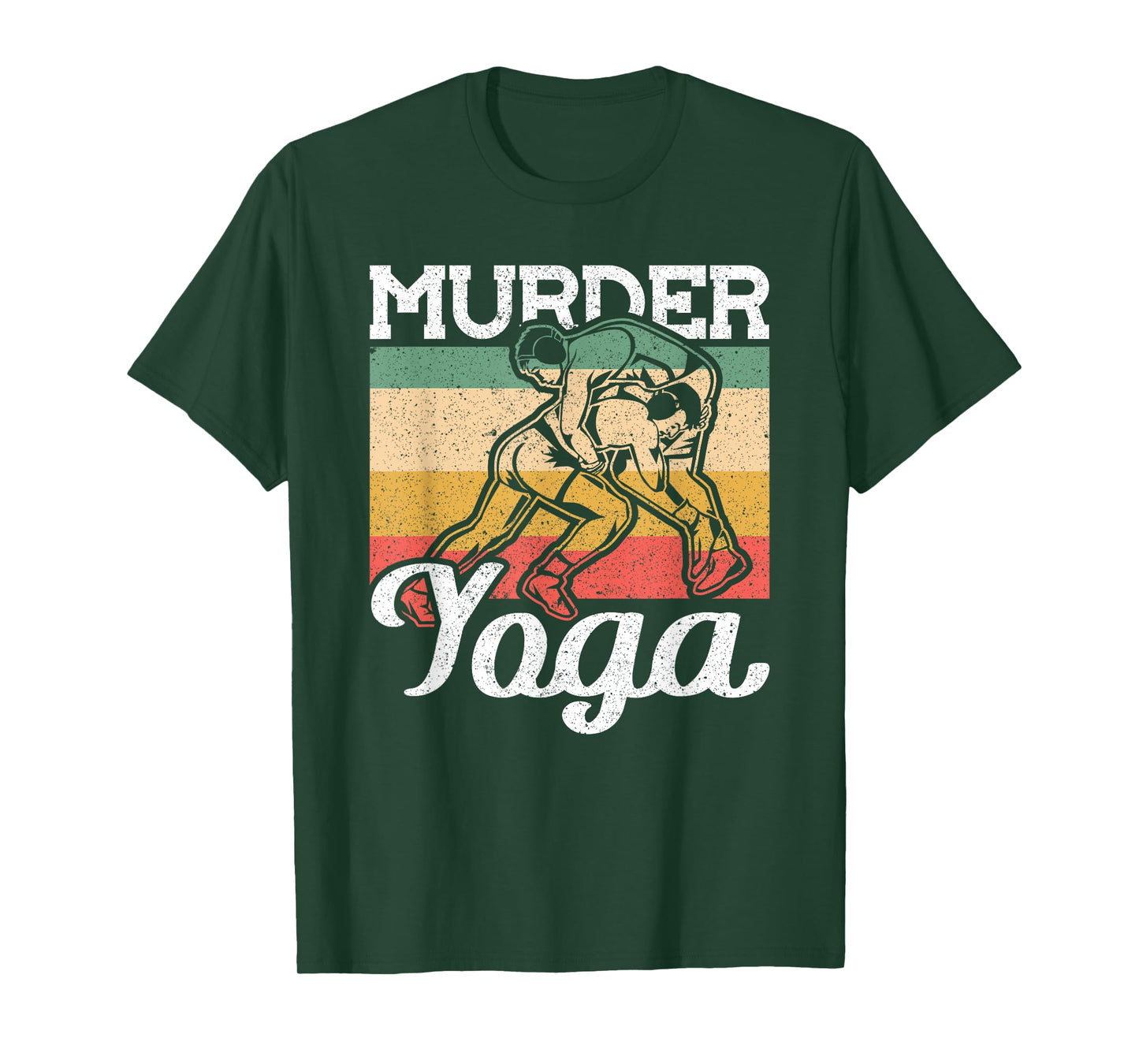 Vintage Murder Yoga Wrestling T-Shirt
