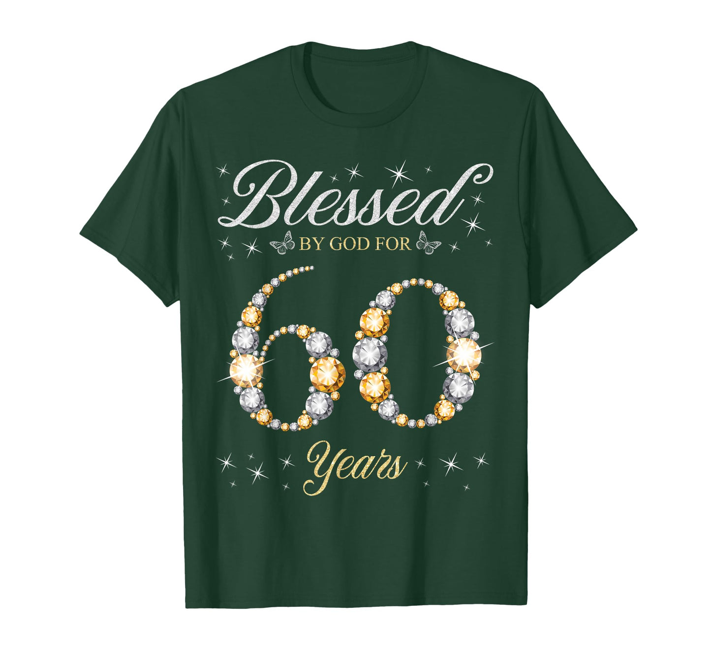 Blessed By God For 60 Years Old 60th Birthday Party T-Shirt