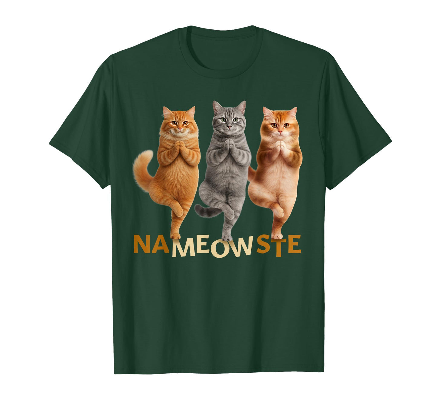 Nameowste Yoga Cat T-Shirt
