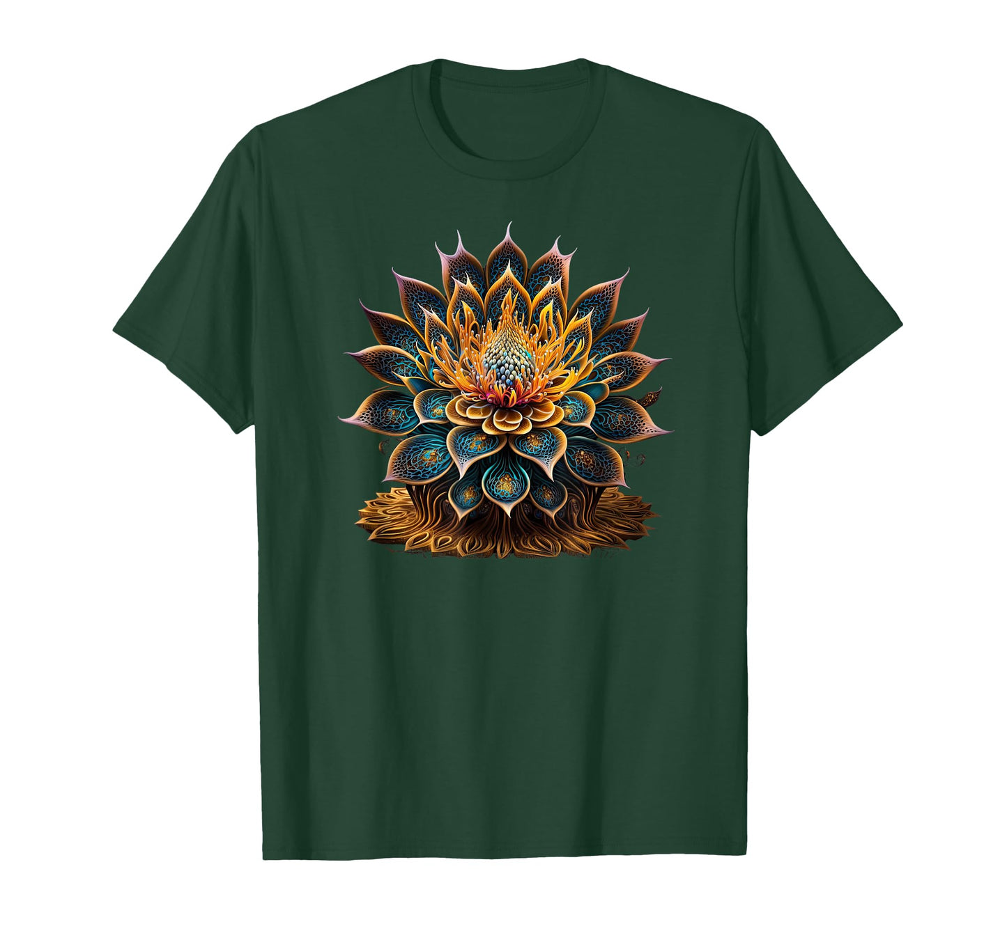 Lotus Flower Yoga Zen Bohemian Namaste Meditation T-Shirt