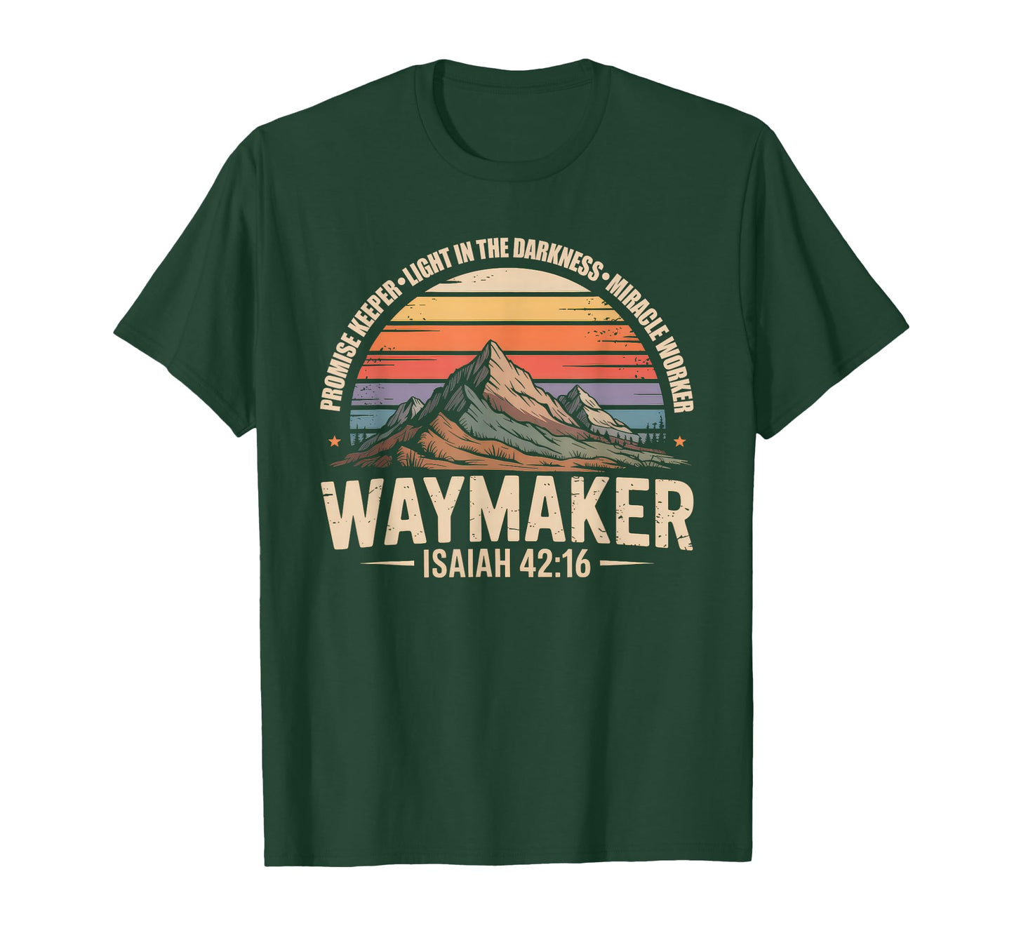 Waymaker Tshirt Promise Keeper Miracle Worker God Christian T-Shirt
