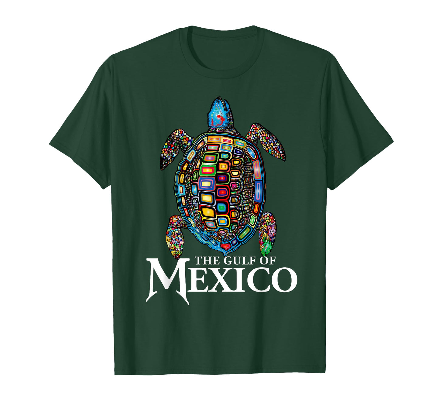 The Gulf Of Mexico EDM Music Rave Dance Sea Turtle Graphic T-Shirt
