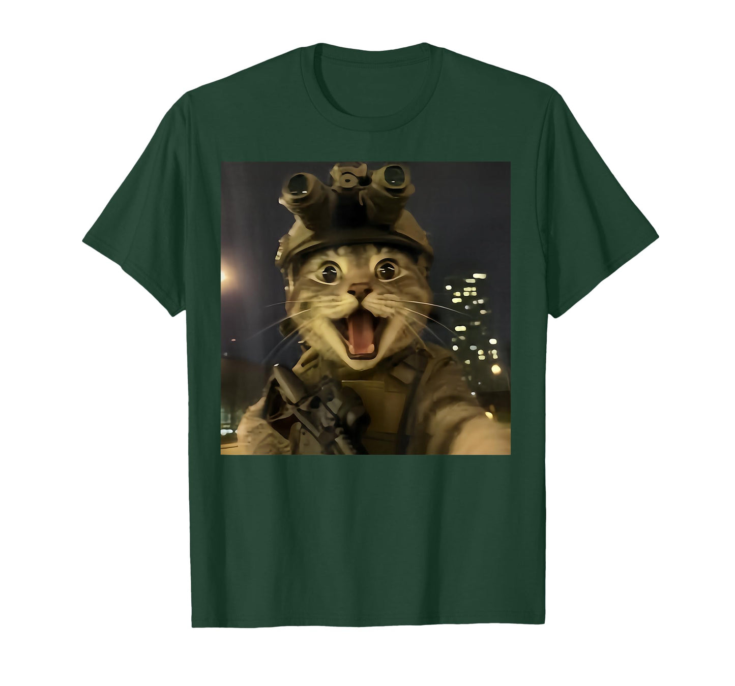 Wash Tactical Cat Meme T-Shirt