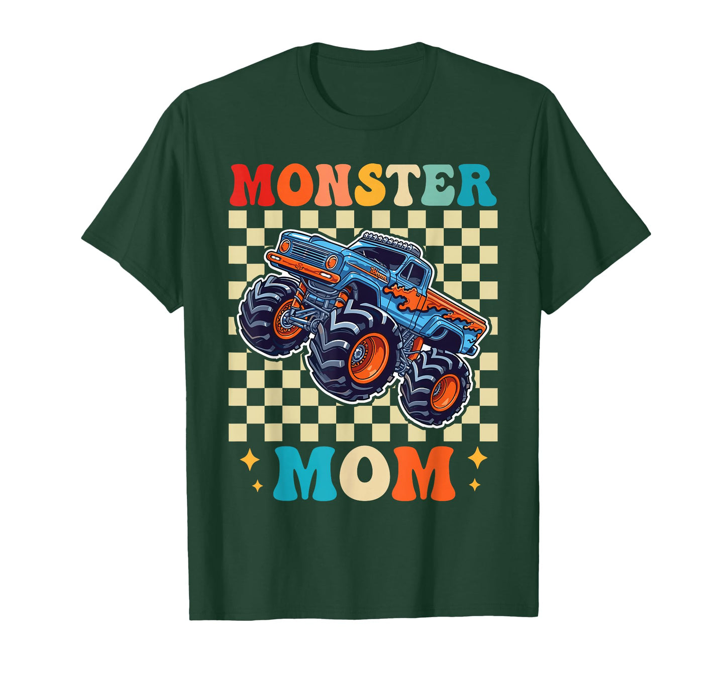 Monster Truck Mom Family Matching Monster Trucks Birthday T-Shirt