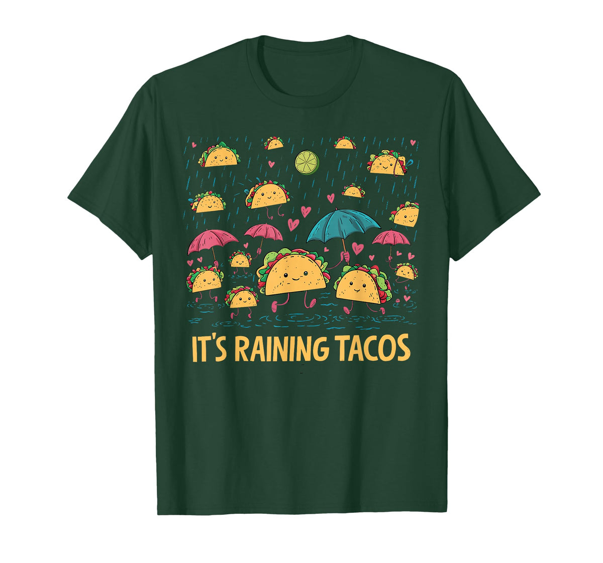 It's Raining Tacos Funny Taco Lovers kids girls boys T-Shirt