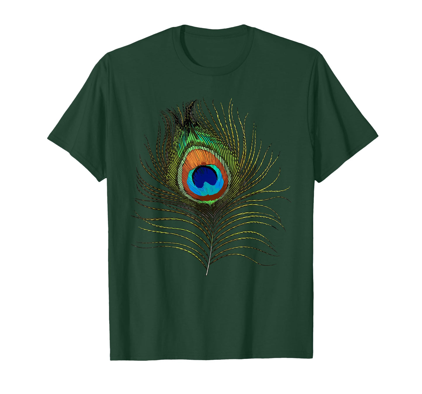 Funny Peacock Art For Men Women Adult Feather Peacock Lover T-Shirt