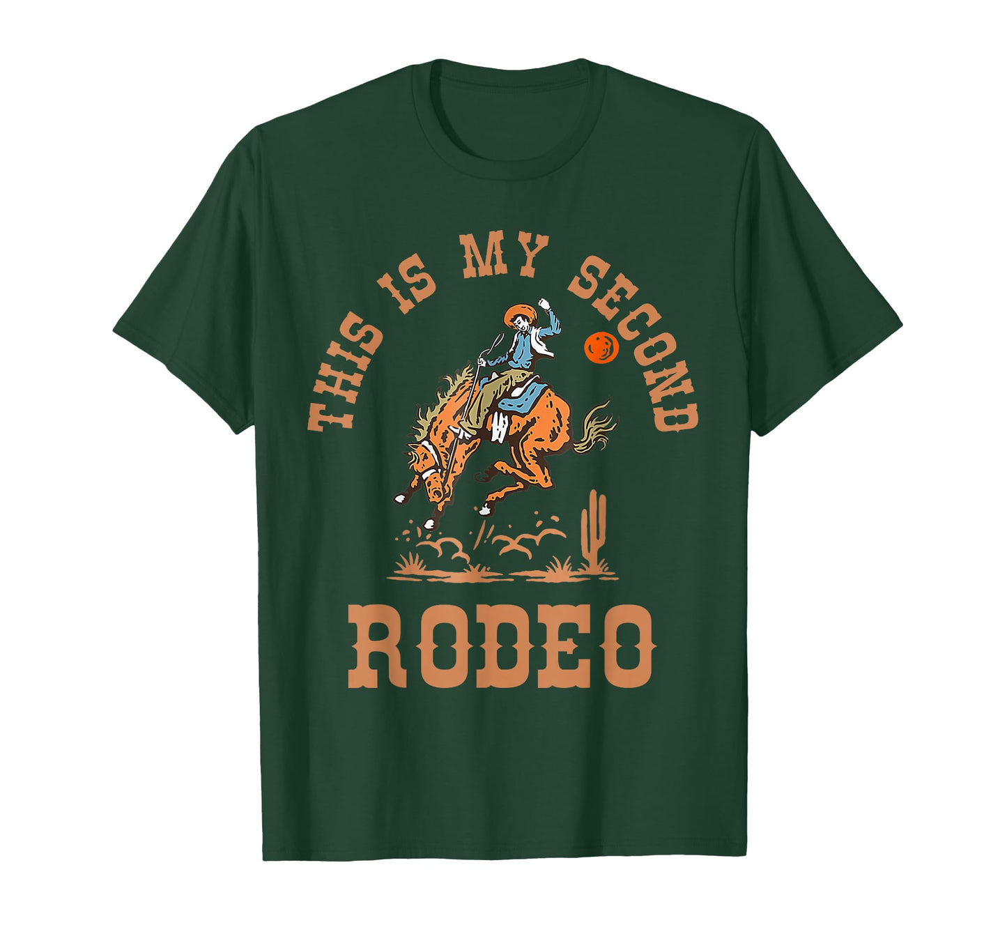 This is My Second Rodeo Western 2nd Birthday Boy Cowboy Kids T-Shirt