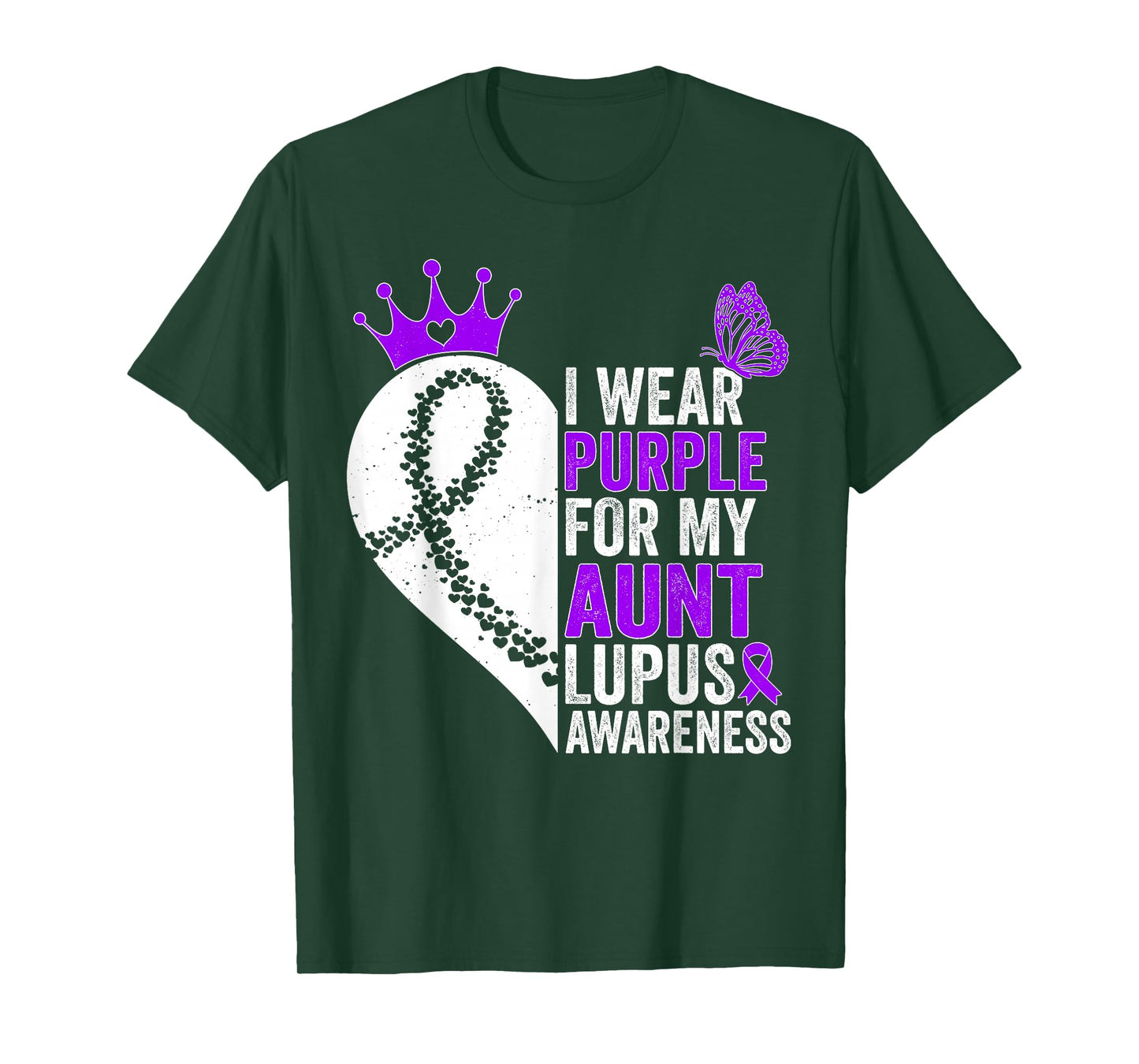 I Wear Purple for my Aunt Lupus Awareness T-Shirt