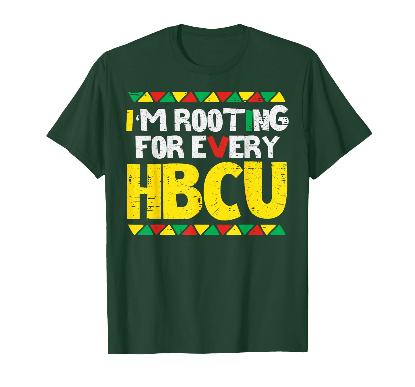 Black History Rooting for Every HBCU Teacher Men Women Kids T-Shirt