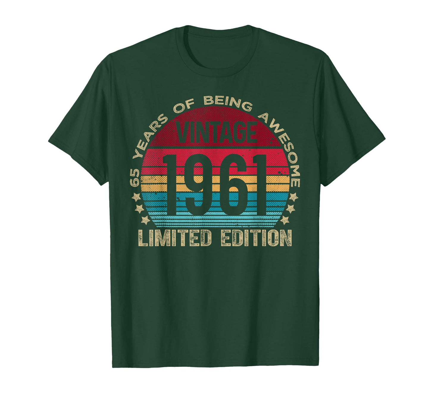 65 Year Old Gifts Vintage 1961 Limited Edition 65th Birthday T-Shirt
