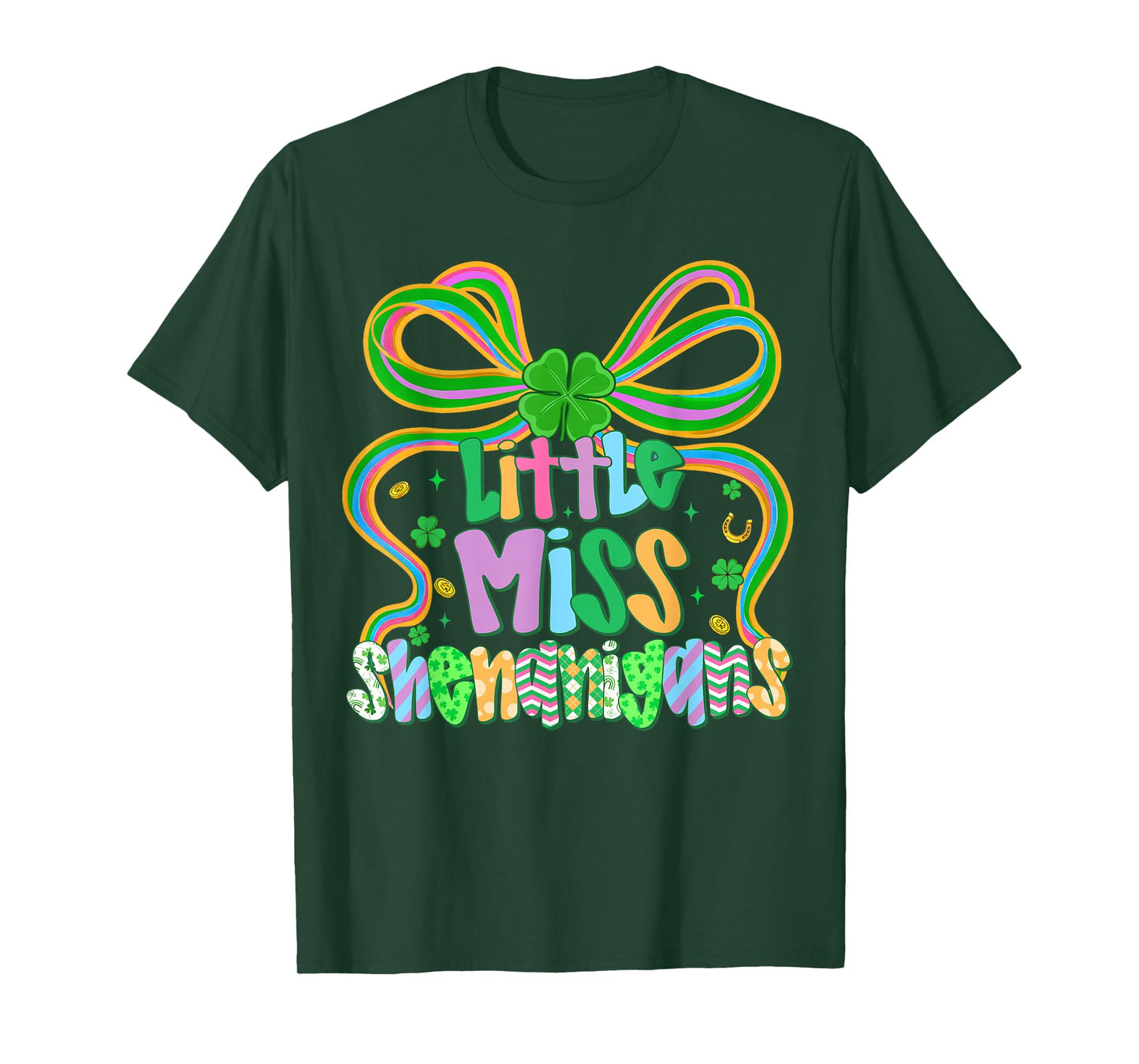 Little Miss Shenanigans St Patricks Day Shirts Girls Toddler T-Shirt