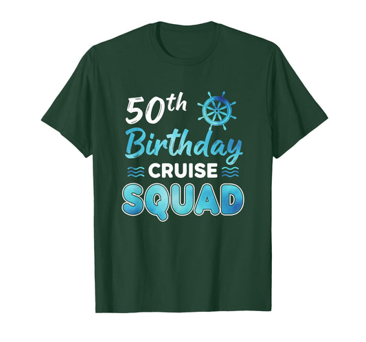Friendship 50th Birthday Cruise Squad, Birthday Cruise Crew T-Shirt