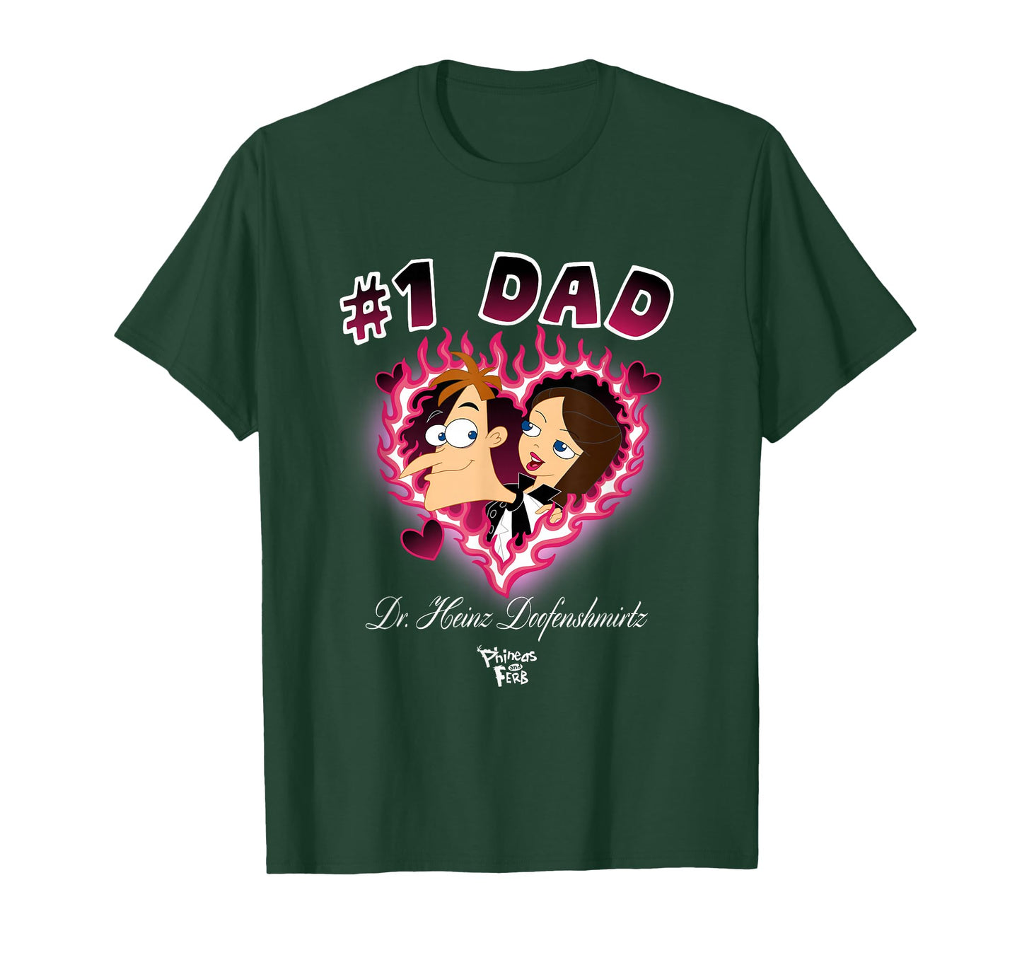Disney Phineas and Ferb Dr Heinz Doofenshmirtz Father's Day T-Shirt