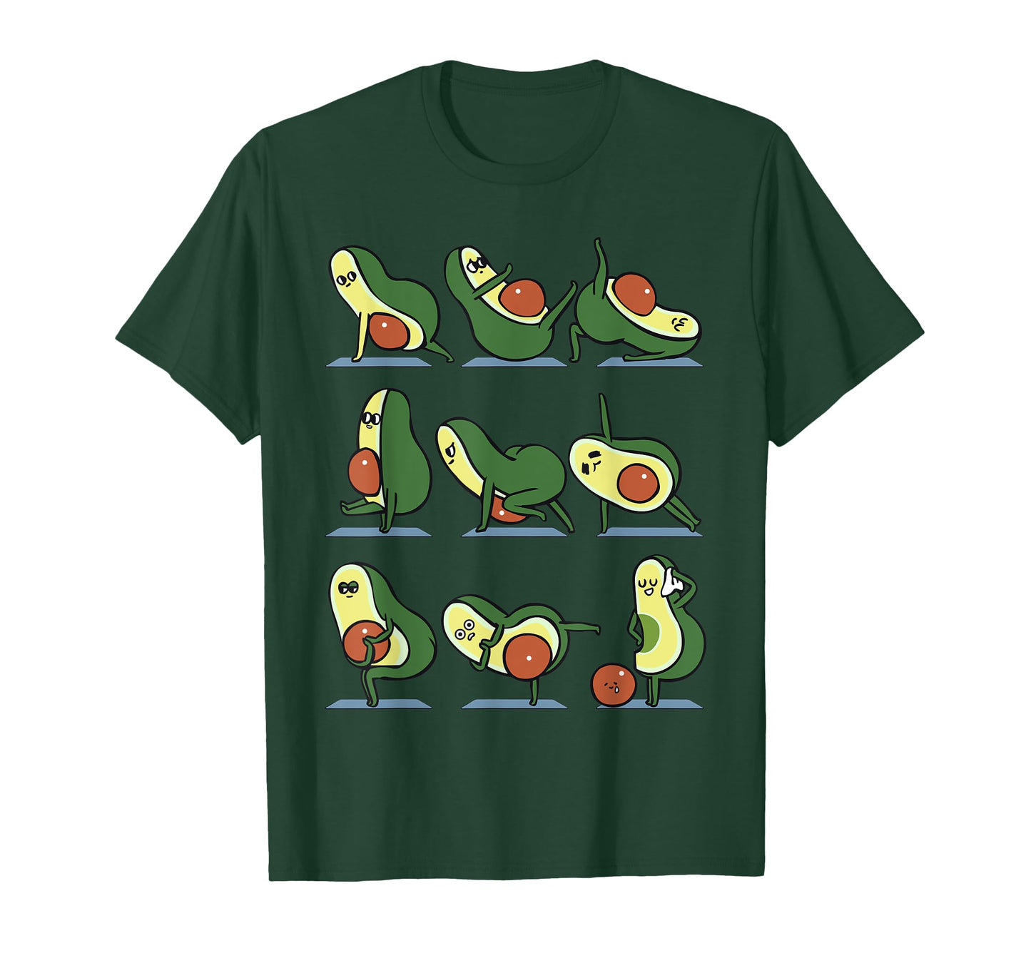 Avocado Yoga For A Flat Tummy T-Shirt
