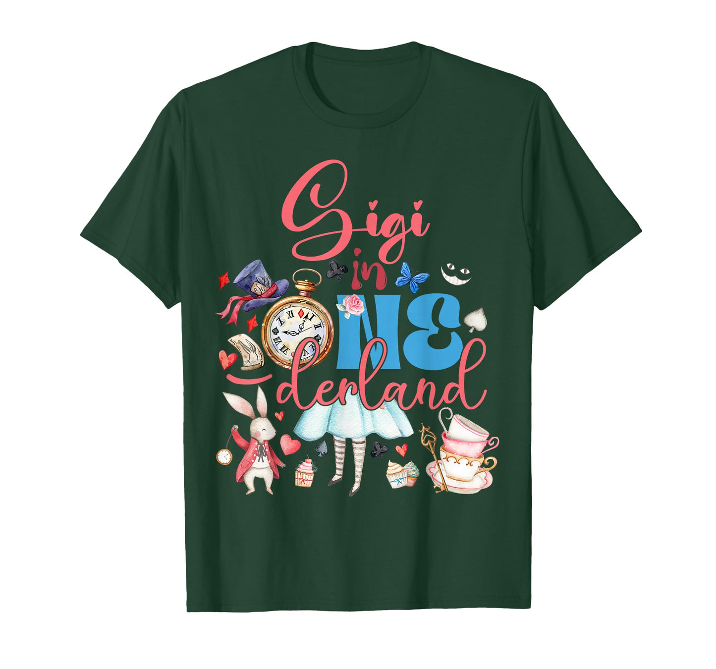 Alice Gigi in ONEderland Birthday Family T-Shirt