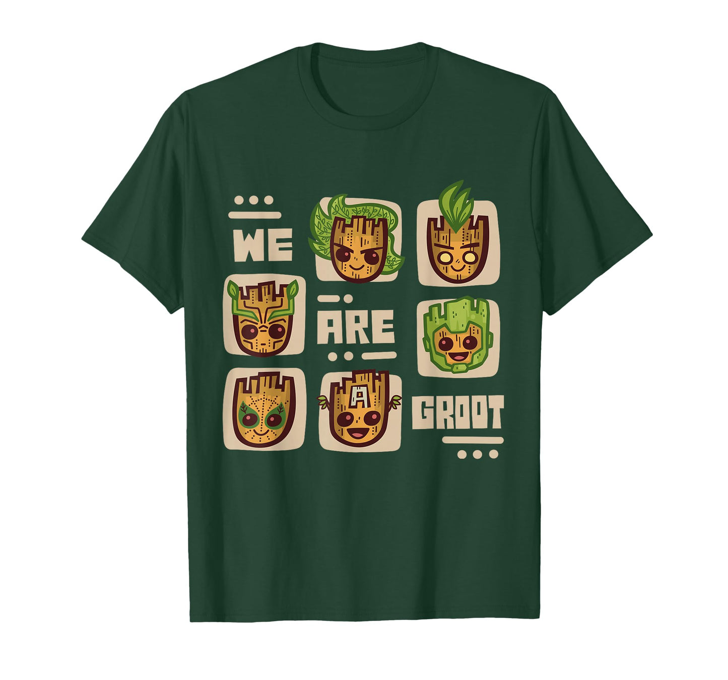 Marvel 85th Anniversary We Are Groot Super Hero Impressions T-Shirt