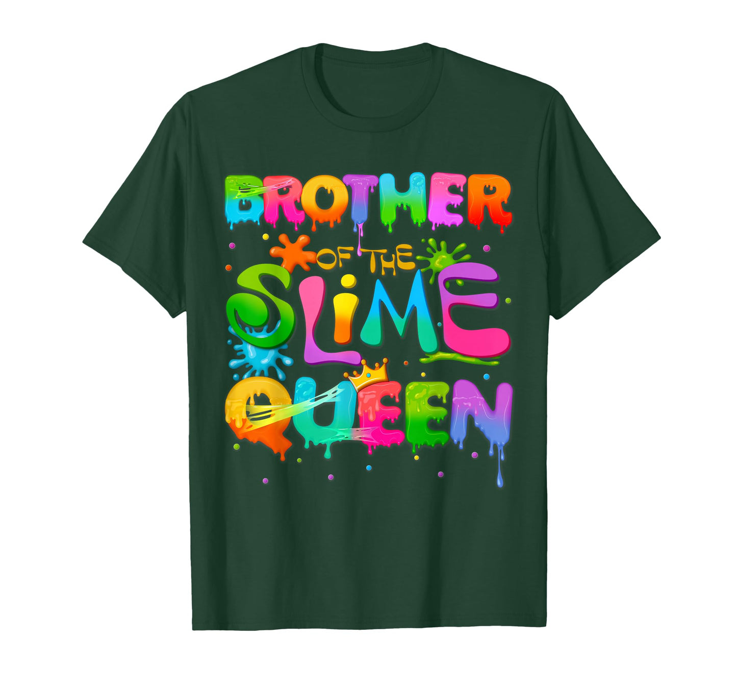 Brother Of The Slime Queen Birthday Family Matching Party T-Shirt