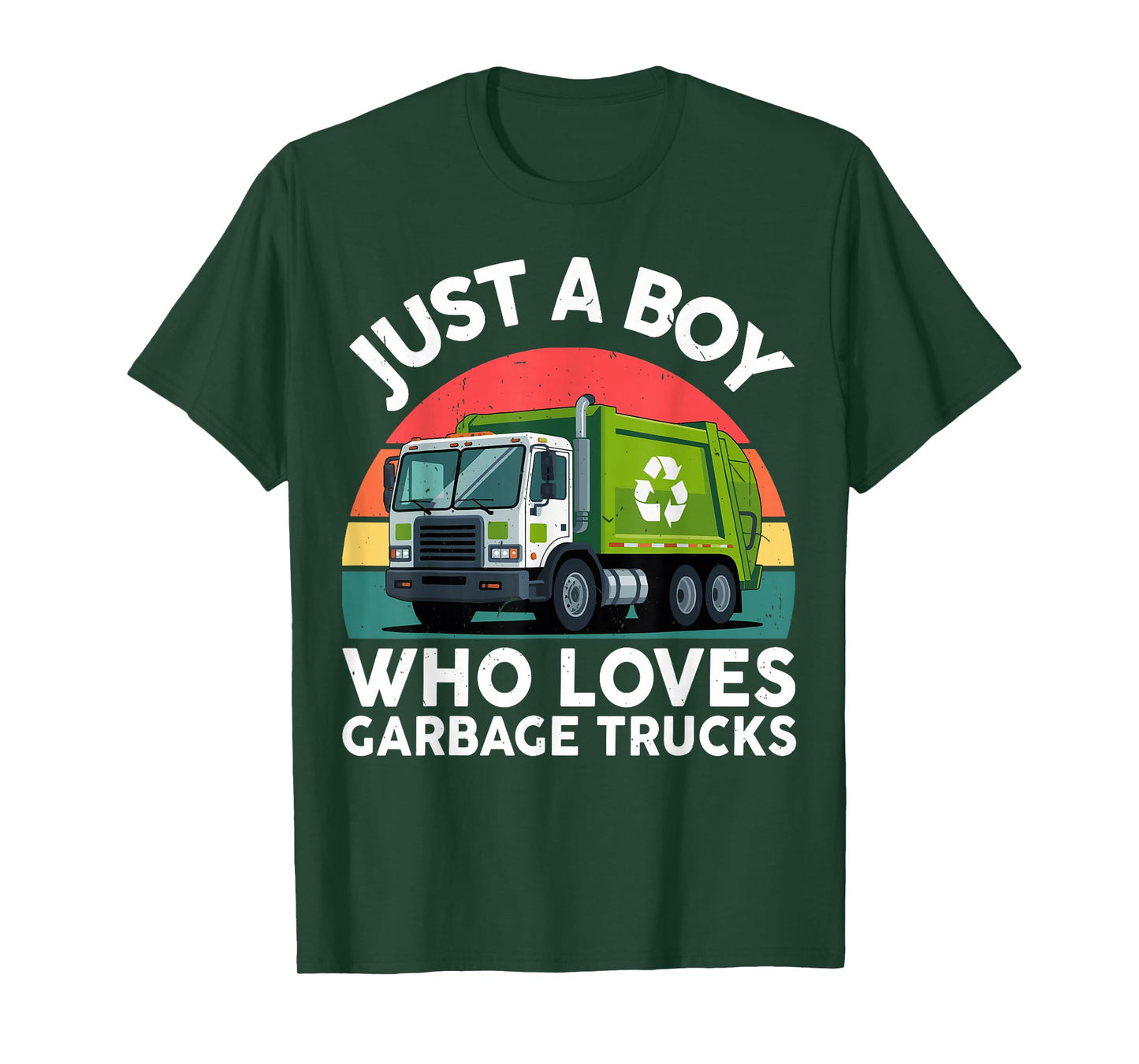Toddler Boy Who Loves Garbage Truck Birthday Outfit Trash T-Shirt