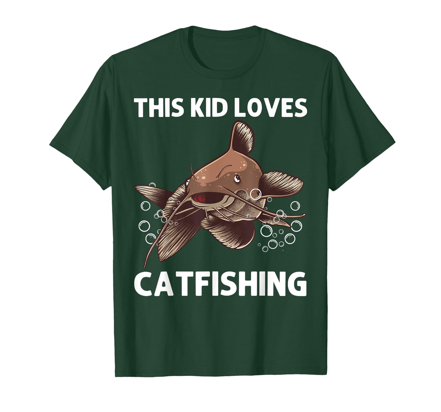 Cool Catfishing Design For Kids Boys Catfish Fish Catfishing T-Shirt