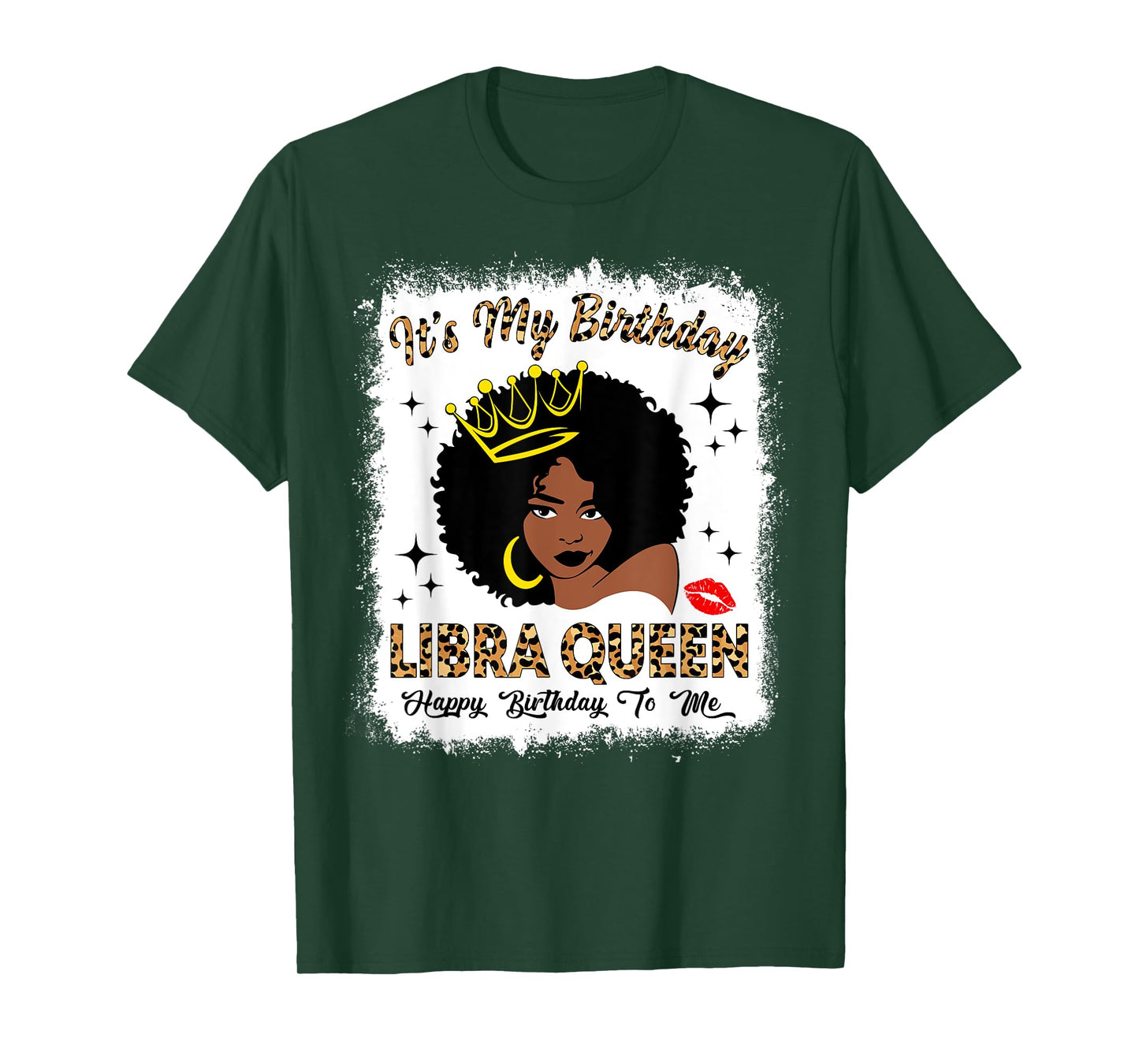 It's My Birthday Afro Women African American Libra Queen T-Shirt