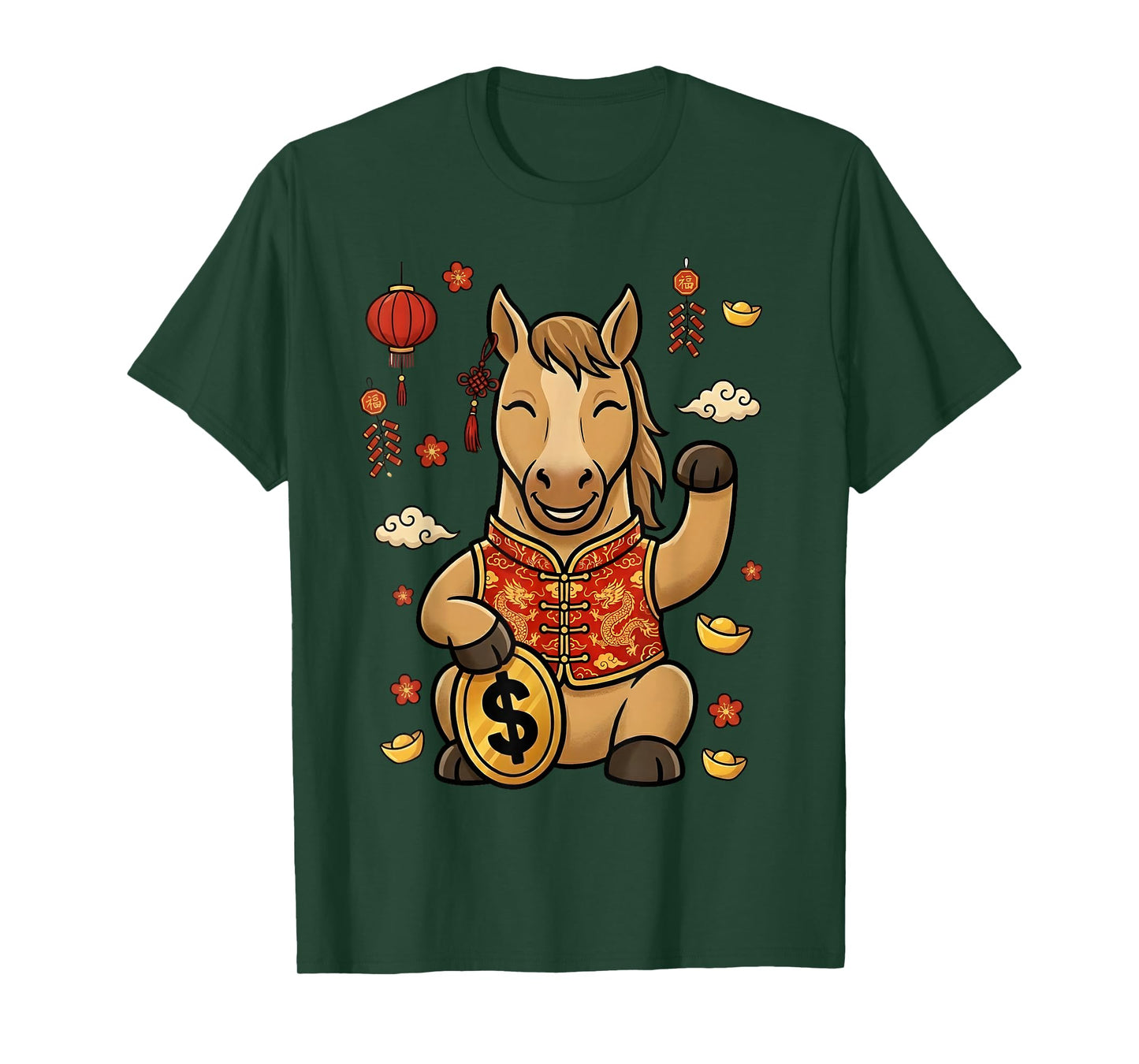 Zodiac Chinese New Year of The Horse 2026 Men Women Kids T-Shirt