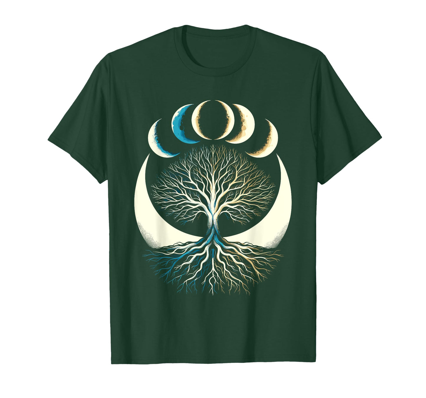 Phases Of The Moon Tree T-Shirt