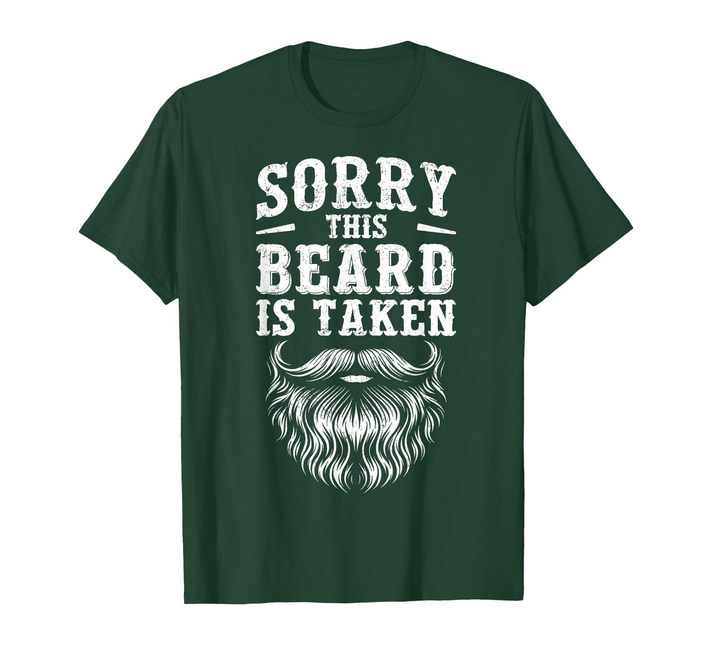 Sorry This Beard is Taken Valentine Gift Heart Mens Vintage T-Shirt