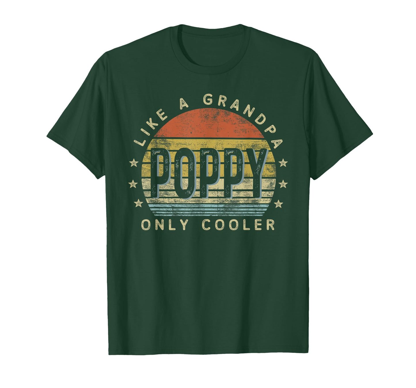 Poppy Like a Grandpa Only Cooler Poppy Gifts Vintage Style T-Shirt