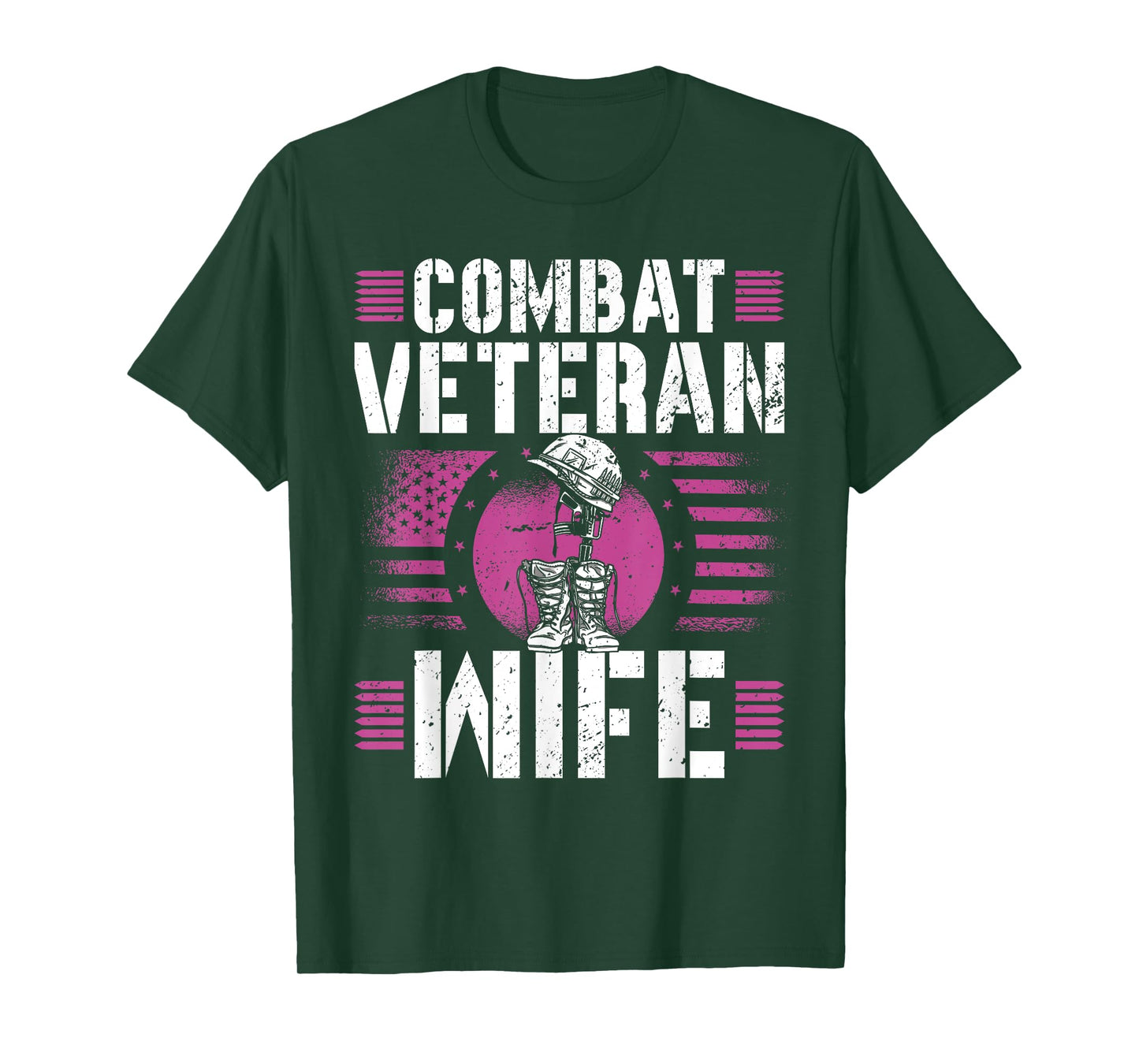 Combat Veteran Wife Veteran's Day Veterans Combat Veteran T-Shirt