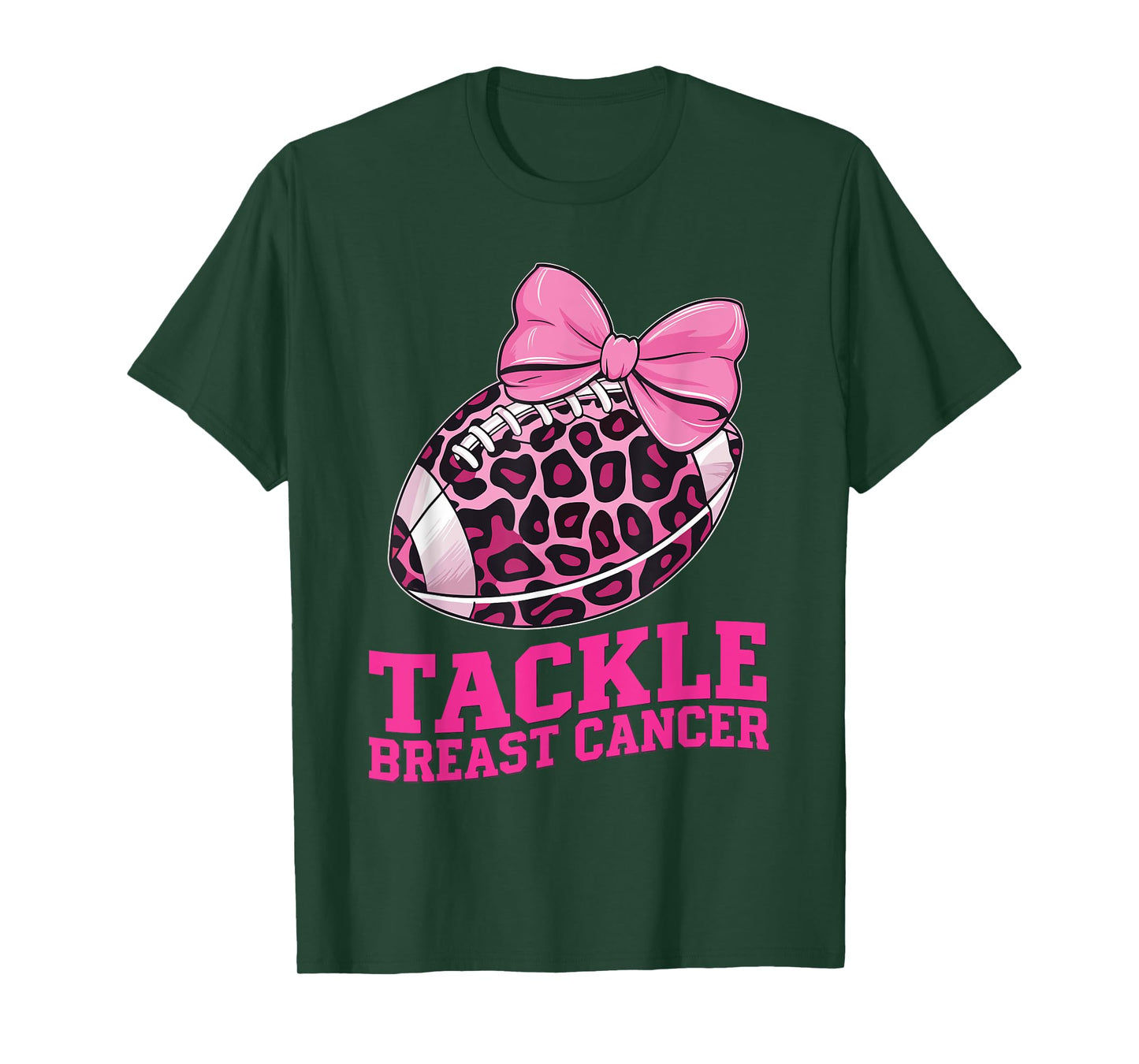 Tackle Breast Cancer Awareness American Football Women Kids T-Shirt