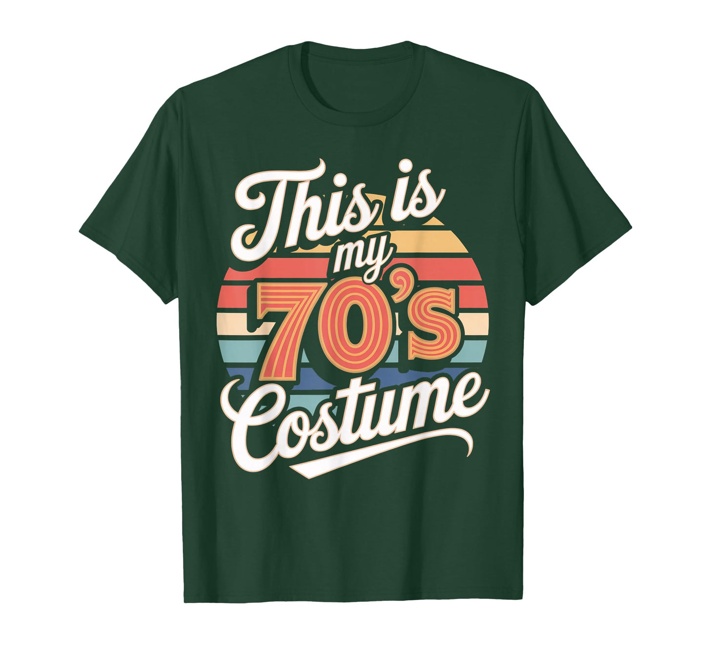 This Is My 70s Costume 70 Styles Men 70's Disco 1970s Outfit T-Shirt