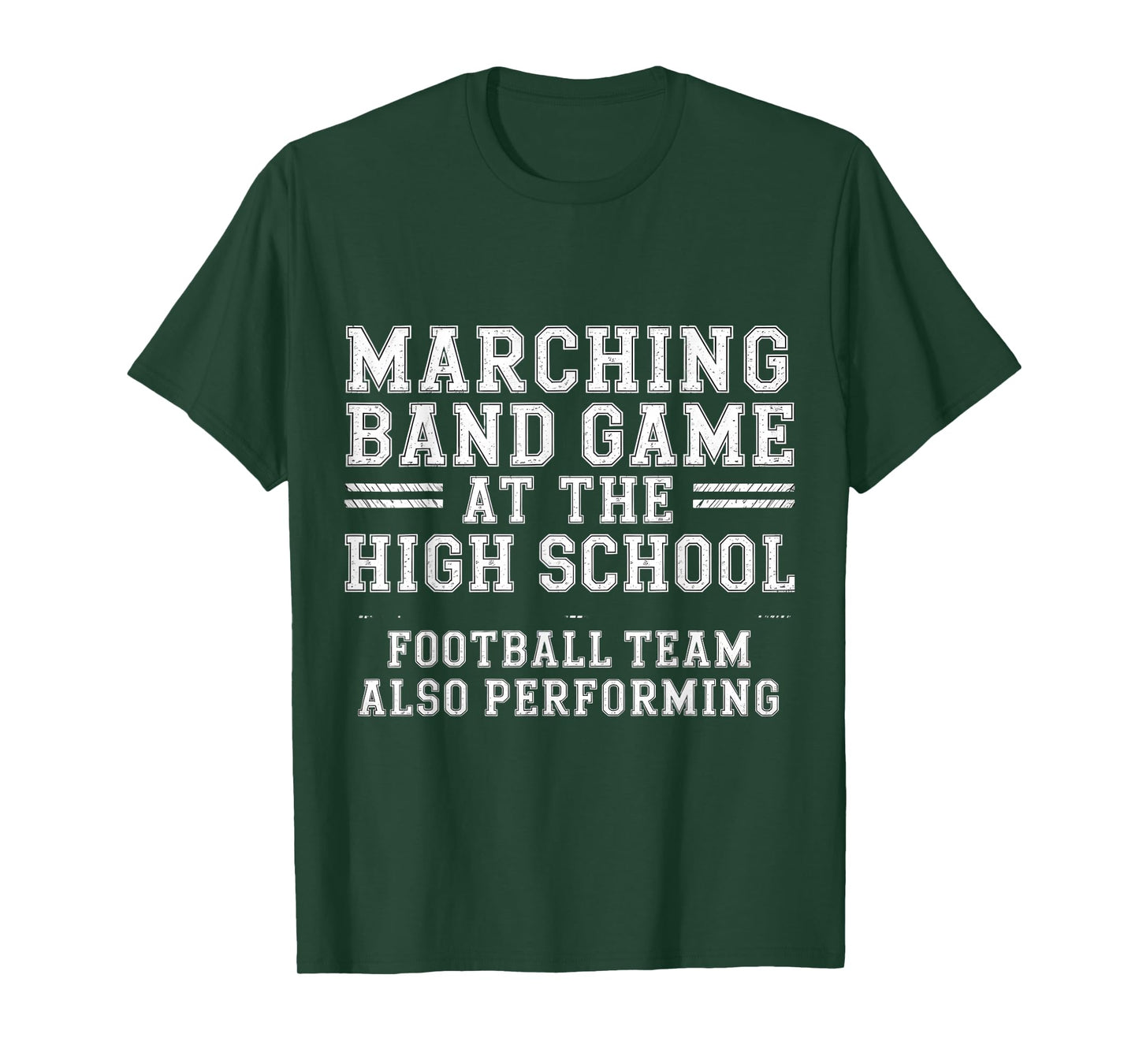 Marching Band Game at The High School Football Team Also T-Shirt