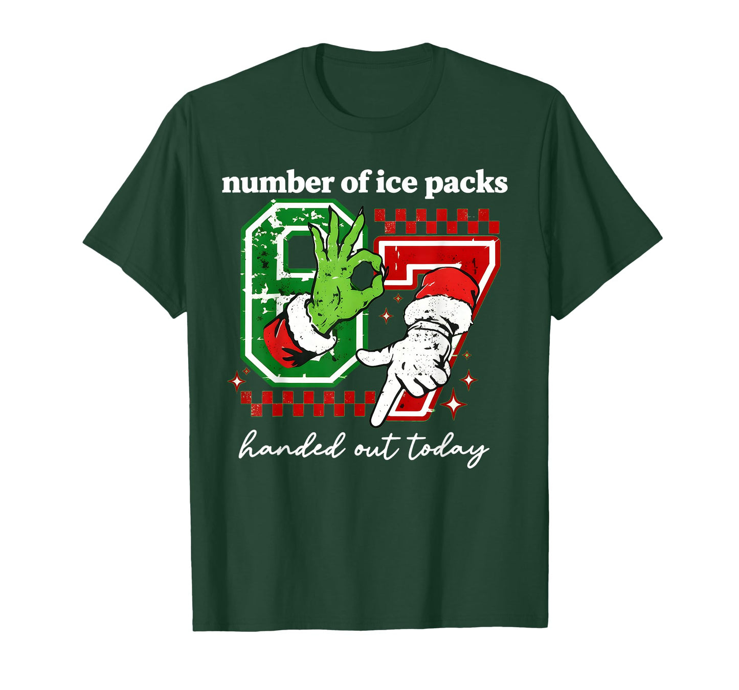 Funny 67 School Nurse for Christmas 6 7 School Nurse Six Sev T-Shirt