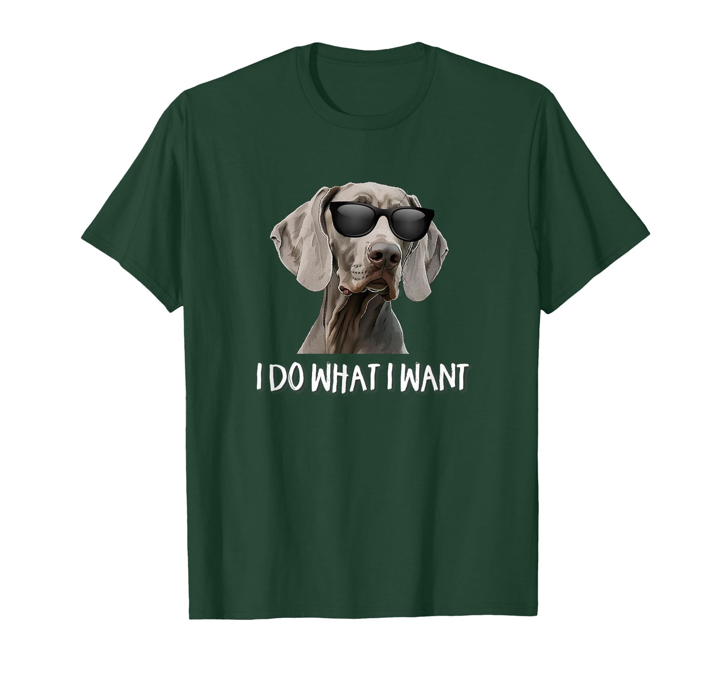 Funny Weimaraner Dog Design Gifts Shirts & Hoodies Cute Do What I Want Weimaraner Lover T-Shirt Black Unisex Women's Classic Fit Short Sleeve Crew Neck T-Shirt