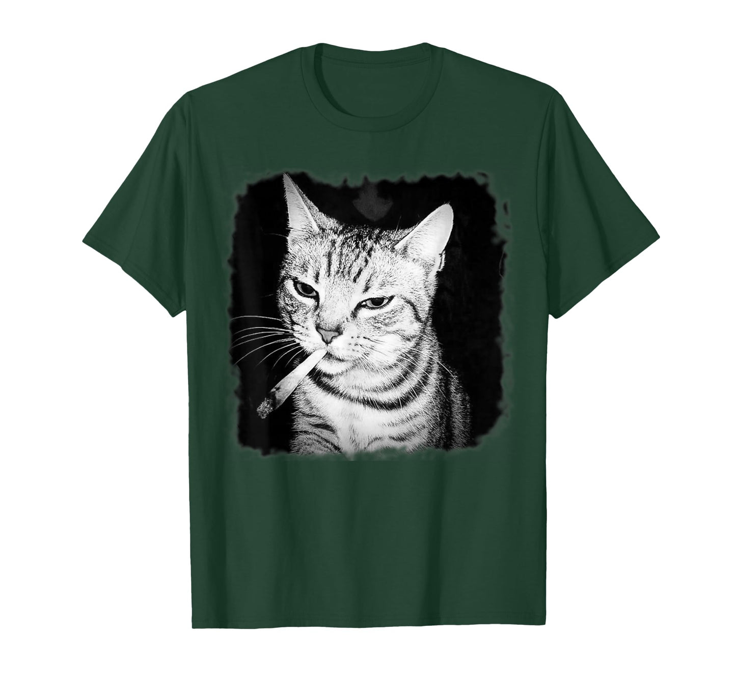 Cigarette Kitten Gang Cat Smoking Cigarette Funny Cat Meme T-Shirt