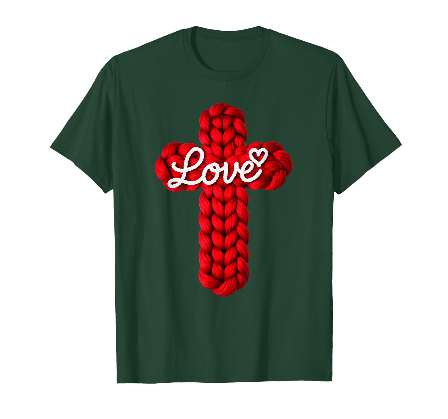 Christian Love Cross Faith Religious Valentines Christmas T-Shirt