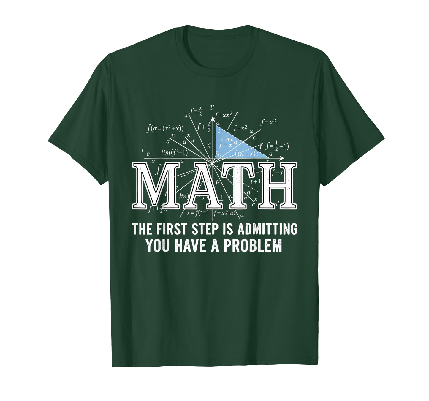 Math The First Step is Admitting You Have A Problem Men T-Shirt