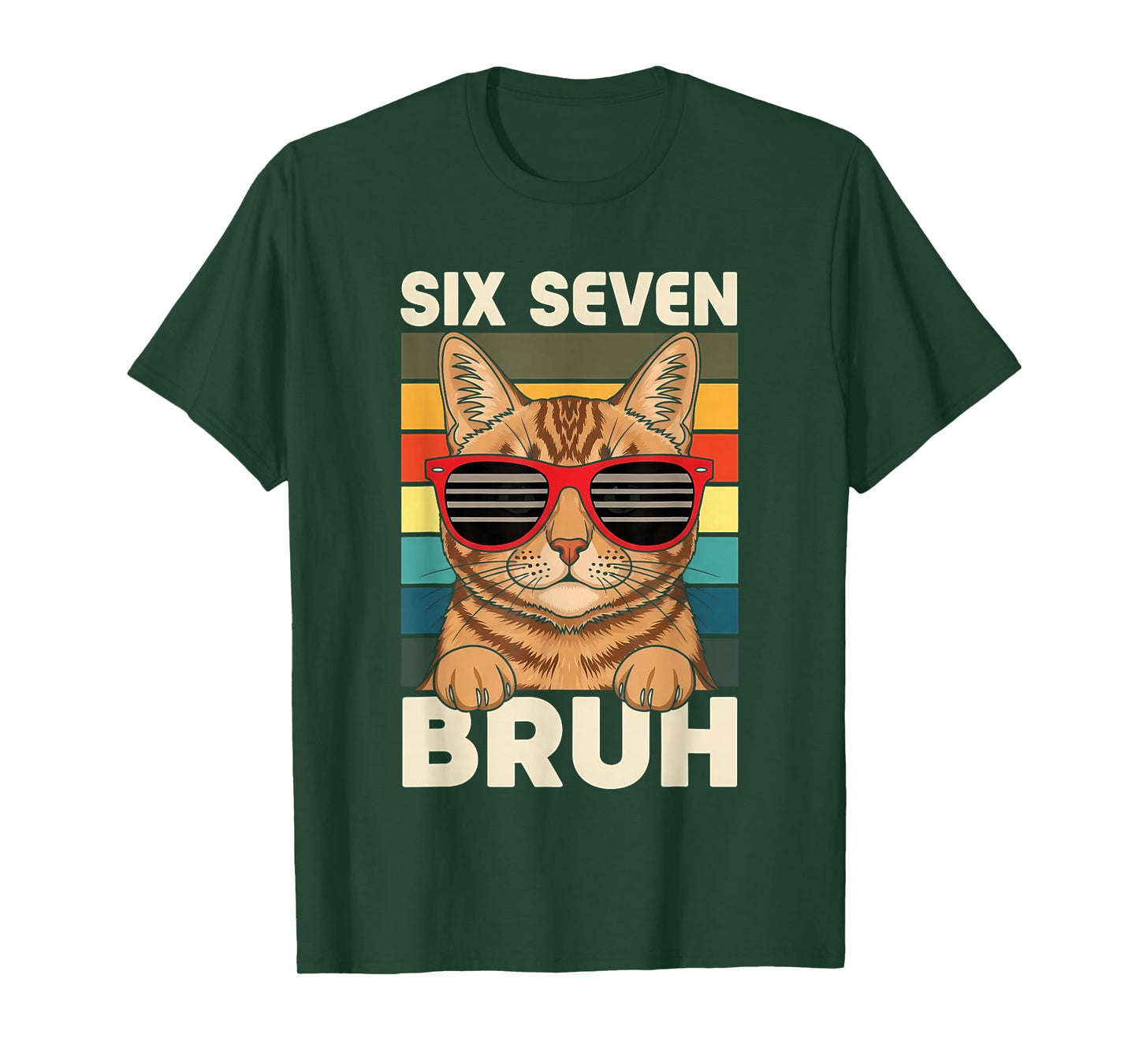 67 Animals Funny 67 Brainrot Youth Kids Cat 67 T-Shirt