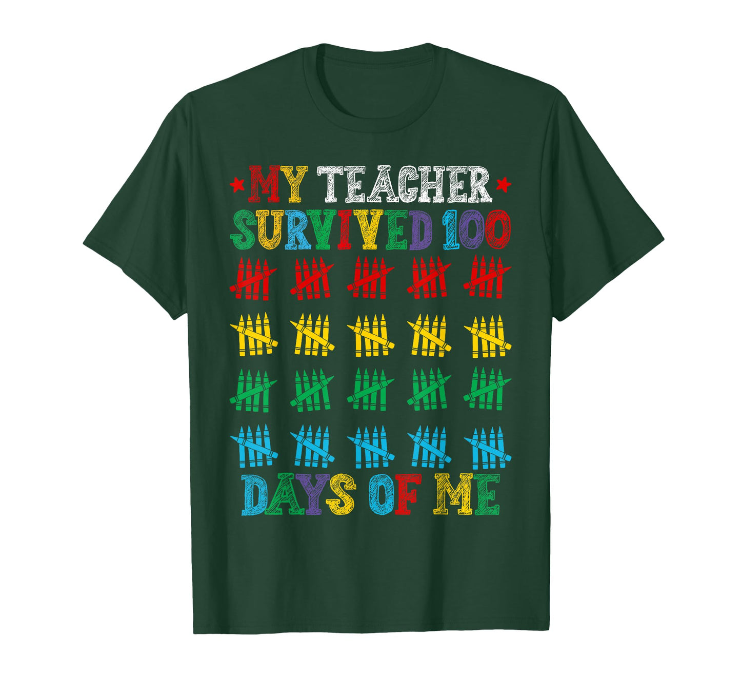 My Teacher Survived 100 Days of Me 100 Days of School Kids T-Shirt