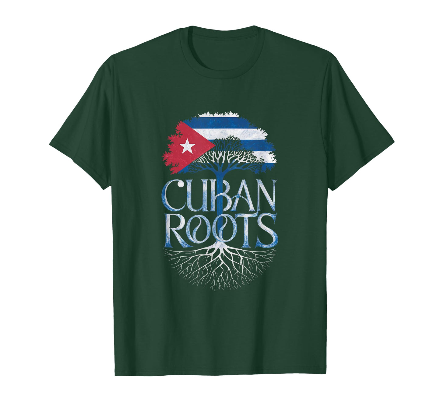 Cuban Roots - Cuba Flag Colors Family Tree Souvenir T-Shirt