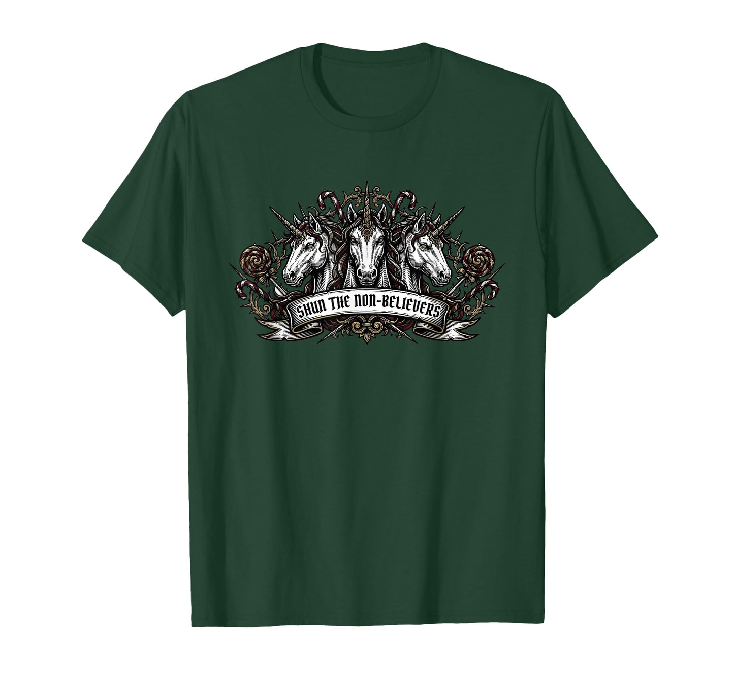 Funny Shun The Non-Believers Unicorn T-Shirt