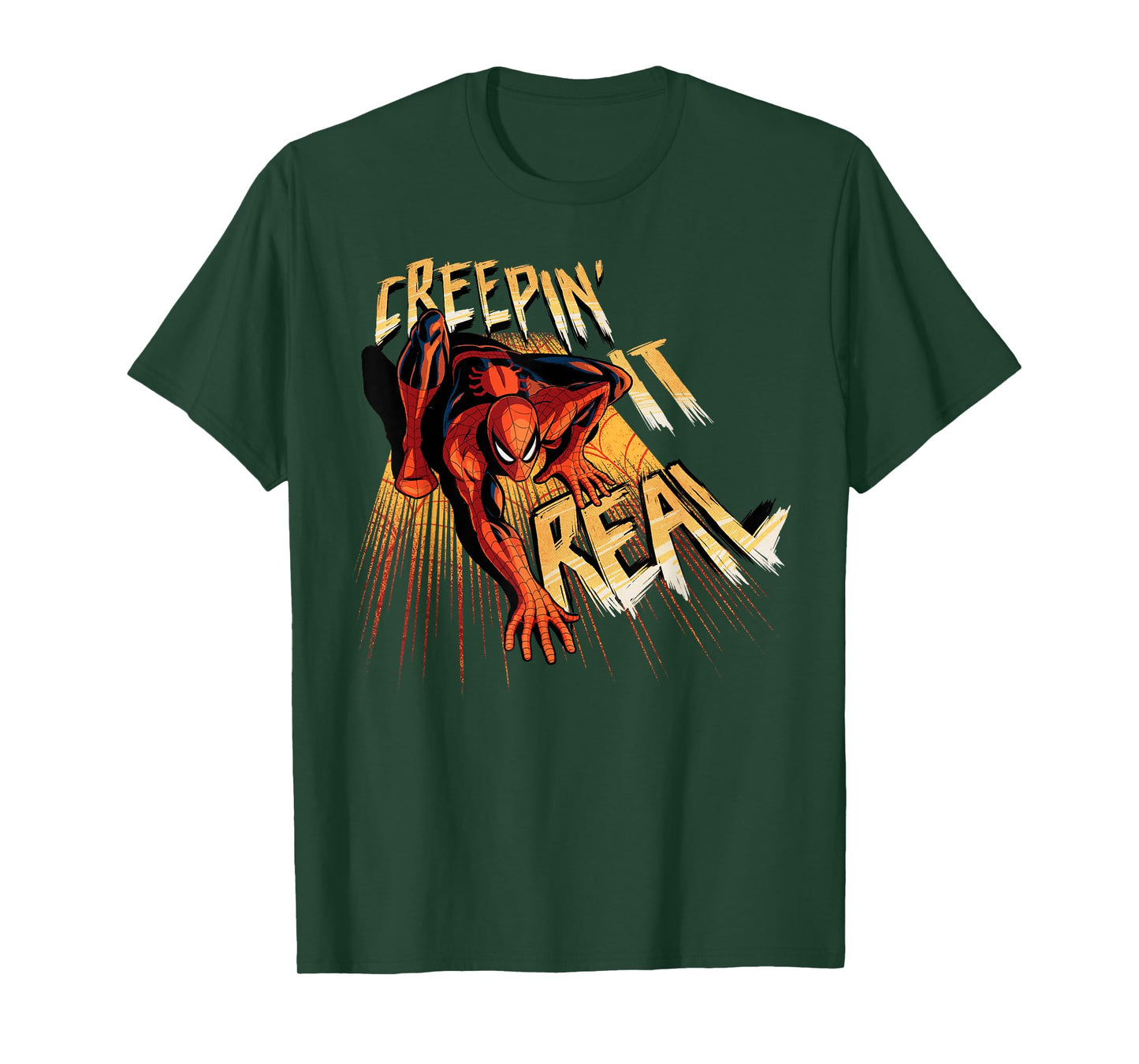 Marvel Super Heroes Spider-Man Creepin’ it Real Halloween T-Shirt