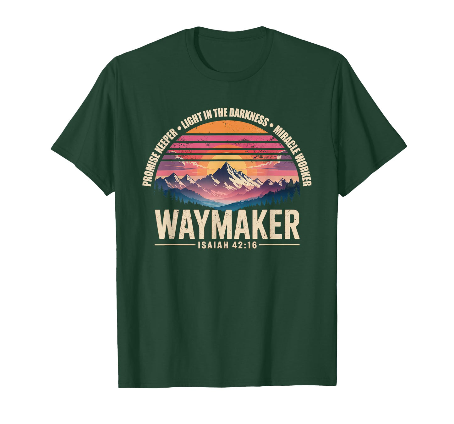 Waymaker Tshirt Promise Keeper Miracle Worker God Christian T-Shirt