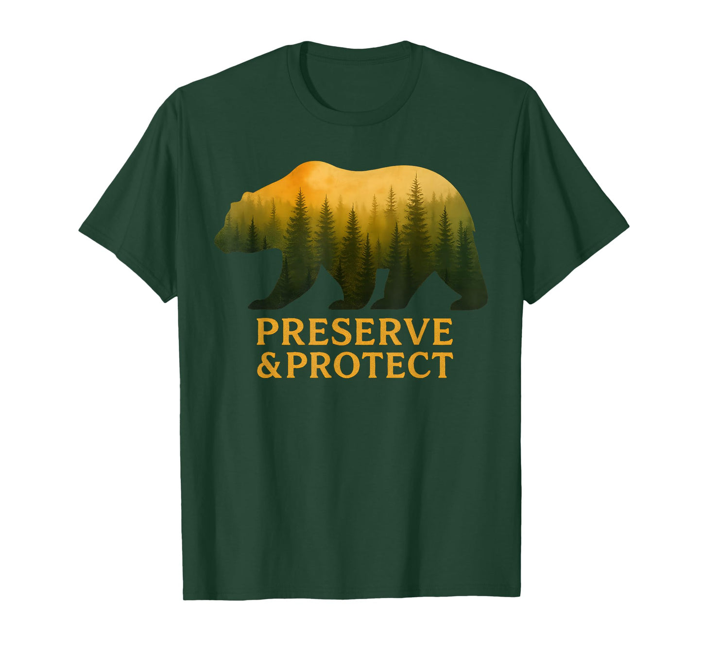 Preserve Protect Bear Forest Wildlife Nature Gifts T-Shirt
