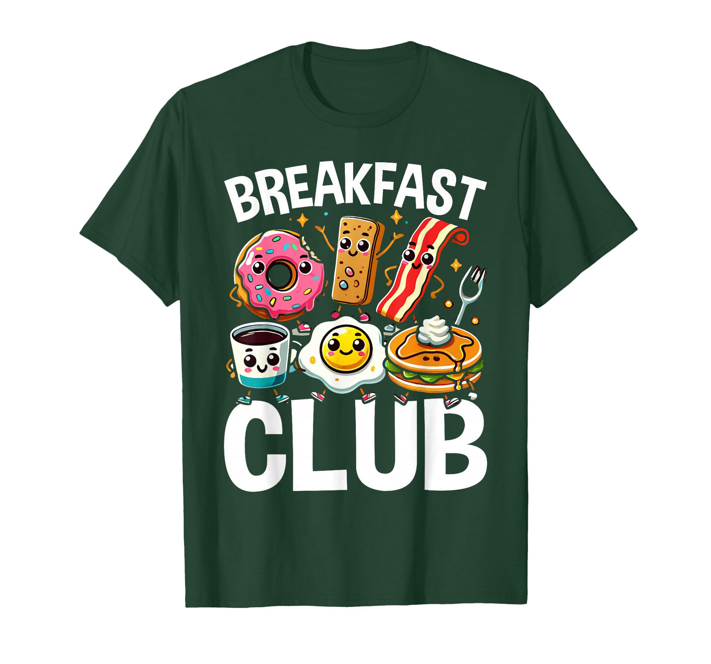 Breakfast Club Cute Kawaii Bfast Club Parody Funny Food Pun T-Shirt